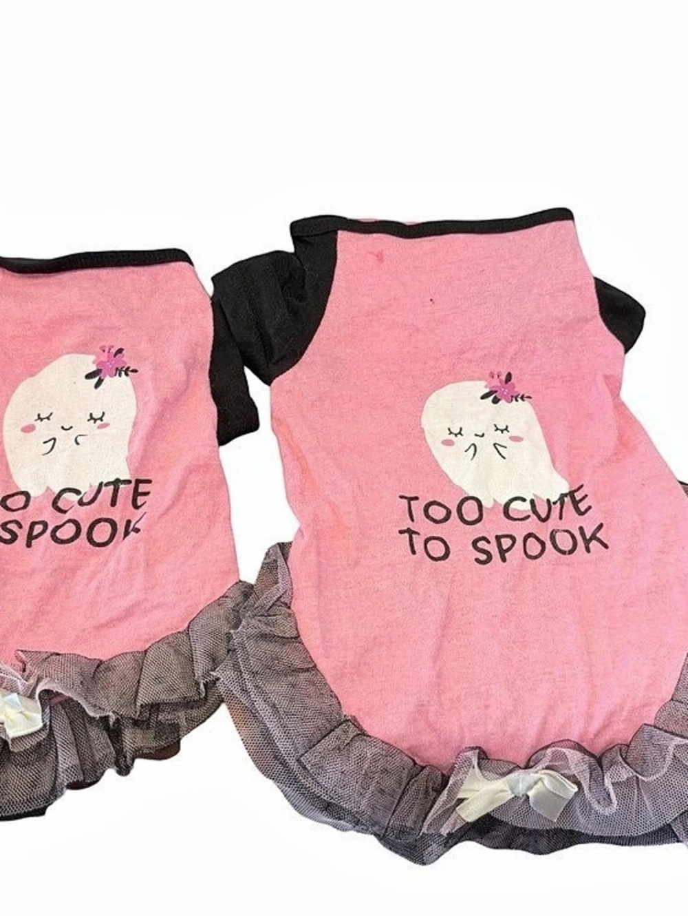 Pink & Black Dog Halloween Dresses